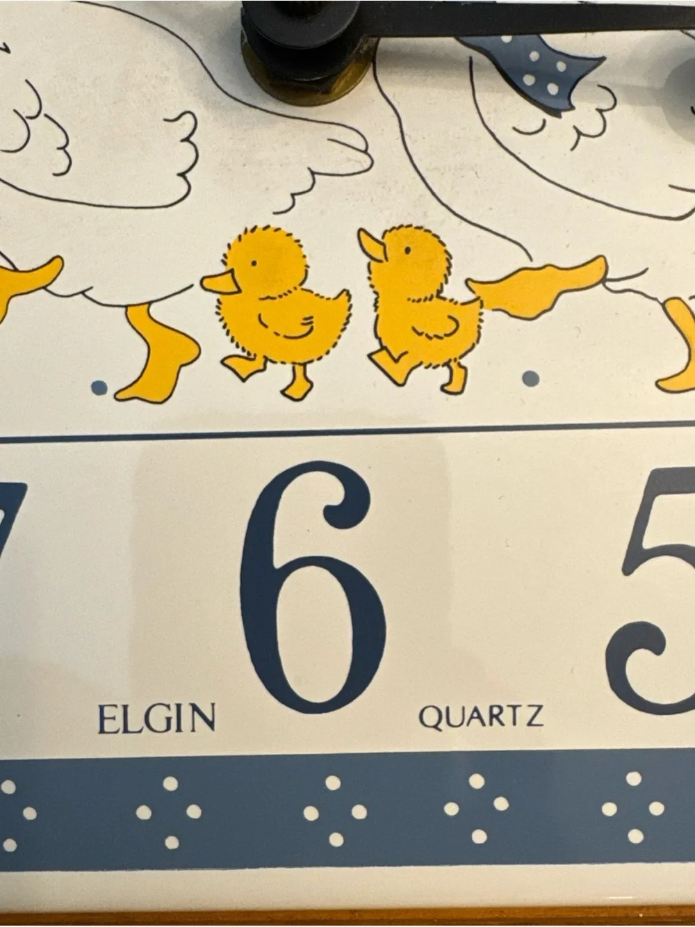 Vtg  Elgin Goose Clock 11